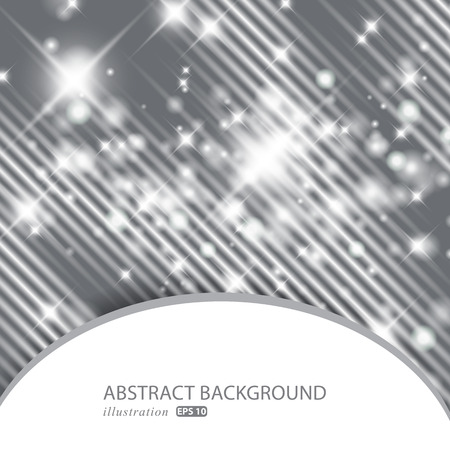 Glittery lights silver abstract Christmas background.のイラスト素材