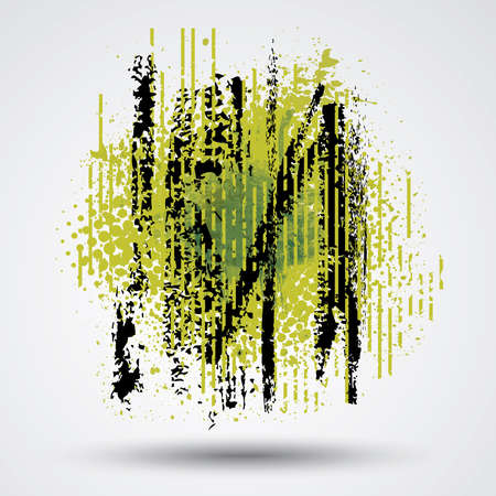 Figured brush strokes brush and ink.のイラスト素材