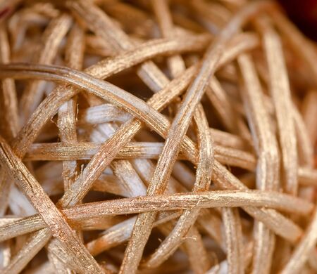 Wickerwork- interlocking of the dry plantsの写真素材