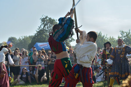 The historic festival of medieval. Kolomenskoye Park, Moscow, 2013