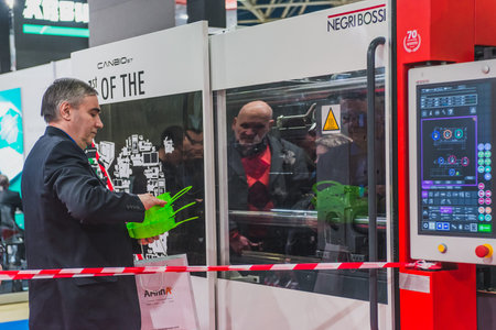 MOSCOW - January 25: Interplastica 2017. 20th International Trade Fair Plastics and Rubber-...