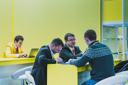 MOSCOW - January 25: Interplastica 2017. 20th International Trade Fair Plastics and Rubber-...