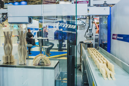 MOSCOW - January 25: Interplastica 2017. 20th International Trade Fair Plastics and Rubber-...
