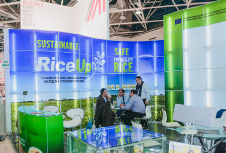 MOSCOW, RUSSIA - FEBRUARY 6-10: PRODEXPO 2017. 24th International Exhibition for Food, Beverages, Food Raw Materials.のeditorial素材