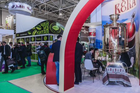 MOSCOW, RUSSIA - FEBRUARY 6-10: PRODEXPO 2017. 24th International Exhibition for Food, Beverages, Food Raw Materials.のeditorial素材