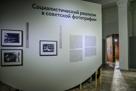 MOSCOW, RUSSIA - March 12: Encyclopedia of Photography (1891-1991), VDNH. Exhibition of Achievements of the National Economy - use photo only for editorial purposes.のeditorial素材