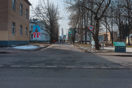 MOSCOW, RUSSIA - March 12: VDNH. Exhibition of achievements of the national economy- Soviet background.のeditorial素材