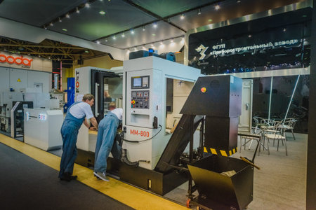 MOSCOW, RUSSIA, Expocentre - MAY 15-19, 2017: 18th international specialized exhibition Equipment,...