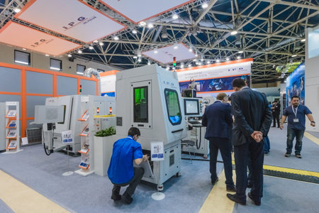 MOSCOW, RUSSIA, Expocentre - MAY 15-19, 2017: 18th international specialized exhibition Equipment,...