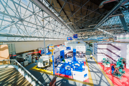 MOSCOW, RUSSIA, Expocentre - MAY 15-19, 2017: 18th international specialized exhibition "Equipment, instruments".
and tools for Metalworking industry".のeditorial素材