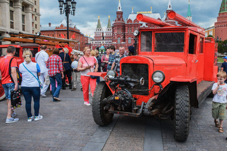 MOSCOW, RUSSIA - June 1-12, 2017: International festival Times and epochs. The meeting. Restored...