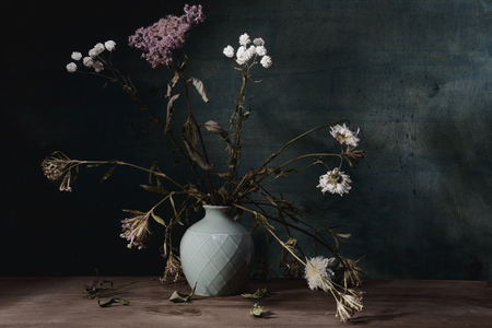 Art style- of colored still life. Flower abstract decorationの写真素材