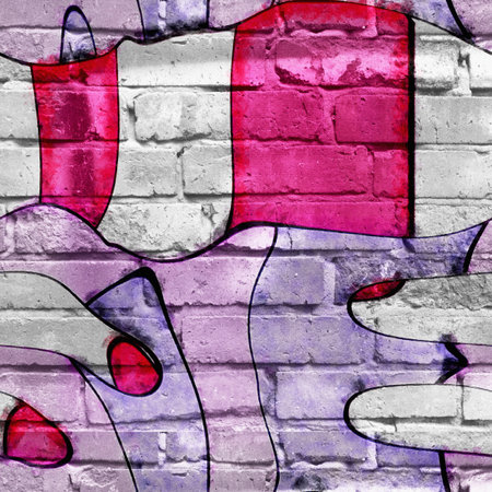 The background of graffiti- the art of self-expression. Character style and other ways of drawing abstract images. Is not propaganda drawing on the walls.のeditorial素材