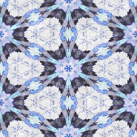 Abstract decoration- kaleidoscope seamless. Christmas ornaments- mosaic winter motif.