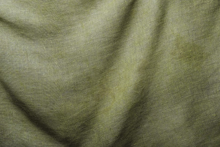 Wrinkled fabric texture. Abstract background. Tissue- top view.の写真素材