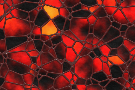 Large file. Stained glass- abstract pattern. Art wall decoration- hot metal grilleの写真素材