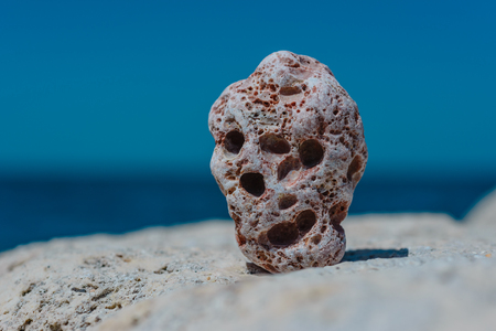 Old ruins of a brick- stone walls of the ancient city. National archaeological park.の写真素材