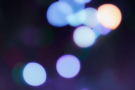 Abstract outline of light- colored circles bokeh. Blurred backgroundの写真素材