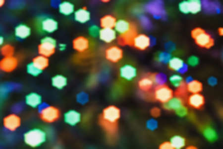 Abstract outline of light- colored circles bokeh. Blurred backgroundの写真素材