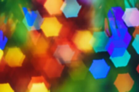 Abstract outline of light- colored circles bokeh. Blurred backgroundの写真素材