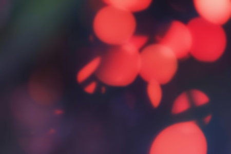 Abstract outline of light- colored circles bokeh. Blurred background