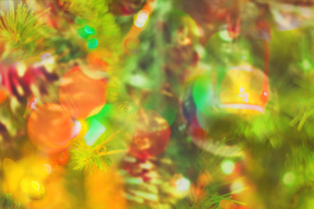 Nature pattern- light bokeh background. Celebratory mood magic effect. Decorations holiday- design...