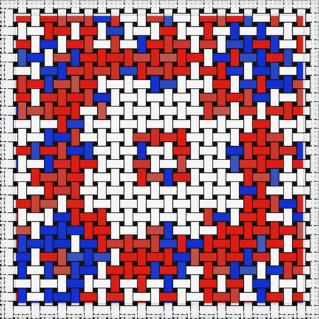Cross stitch- abstract art. Fashion geometry- ornament mosaic. Textile decor- embroidery pattern.