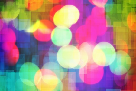 Abstract bokeh background- holiday magic effect. Decor- christmas lightの写真素材