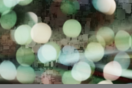 Abstract bokeh- celebration background. Holiday party- magic effect. Decor- christmas lightの写真素材