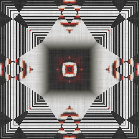 Ornament home decor- sacred geometry. Ornate- art illustration. Abstract kaleidoscope- design wall. To print using napkins and tableclothsの写真素材