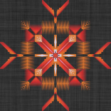 Abstract art- cartoon kaleidoscope. Sacred geometry- ornament mosaic. Mandala- artistic illustration.の写真素材