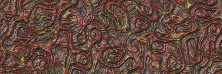 Wall art fiction- natural bronze. Abstract liquid metal effect. Background imagination- use...