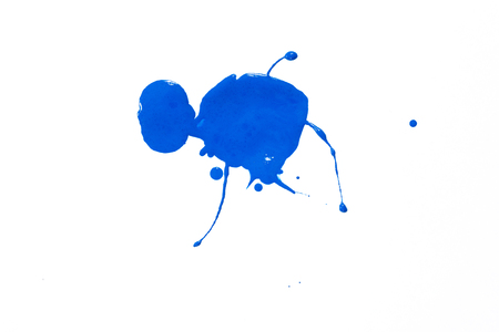 Small paint spot- transparent sheet. Ink stain fluid- art brush. Creative pattern- liquid drawingの写真素材