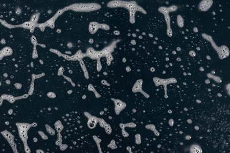 Texture liquid soap- drawing technique. Art fluid paint- cleansing wash. Creating abstract work-...