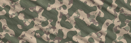 Seamlessillustrations- texture background. Pattern abstract uniform - the camouflage design that hides soldiers from the enemy. Spots on fabrics- camo textile geometric artの写真素材