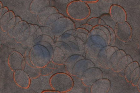 Abstract background- metal engraving, rusty iron. Oxidized material - environmental impact, metallic...