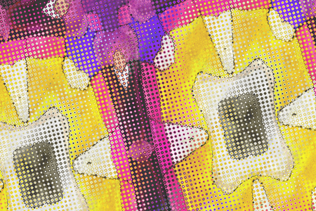 Glow magic- abstract nature pattern. Glitter lights- bokeh background. Geometry ornament- art decorationの写真素材