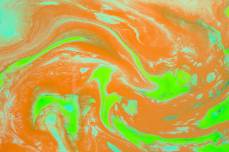 Fluid art- marbled effect. Abstract artwork- stain, splashes, smearing the dye. Liquid acrylic-...