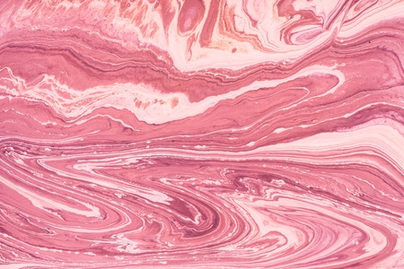 Fluid art- marbled effect. Abstract artwork- stain, splashes, smearing the dye. Liquid acrylic- color blot. Pigment water backgroundの写真素材