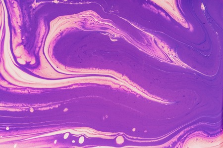 Fluid art- marbled effect. Abstract artwork- stain, splashes, smearing the dye. Liquid acrylic- color blot. Pigment water background- paint mixing.の写真素材