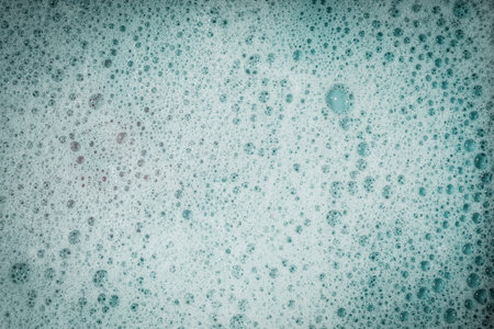 Drops- liquid foam. Fluid aqua- abstract pattern nature. Background- cleansing wash. Shampoo...