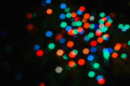 Background abstract- bokeh blurry. Defocused- festive party. New Year- beautiful spark.の写真素材