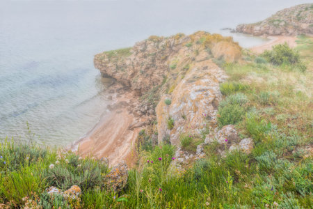 Crimea. Azov sea- nature landscape. Scenery background- vacation destinationsの写真素材