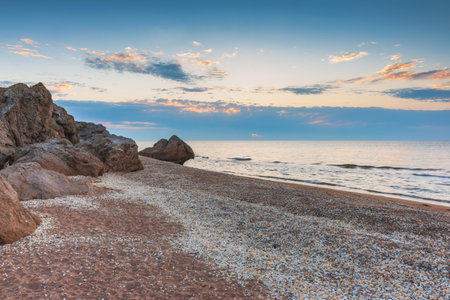 Crimea. Azov sea- nature landscape. Scenery background- vacation destinationsの写真素材