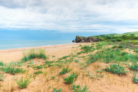 Crimea. Azov sea- nature landscape. Scenery background- vacation destinationsの写真素材