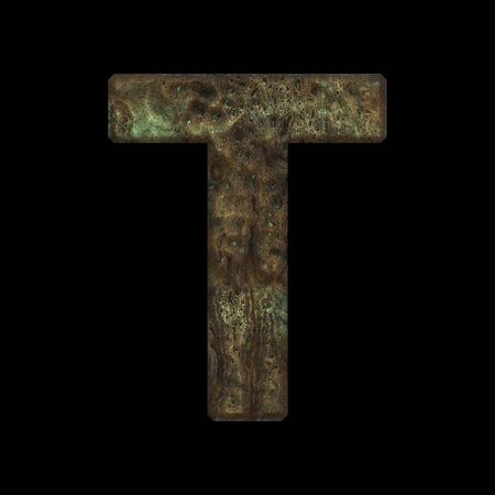 Alphabetic character from metal- 3d illustration. Letter collection- design text.の写真素材