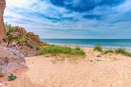 Crimea. Azov sea- nature landscape. Scenery background- vacation destinationsの写真素材