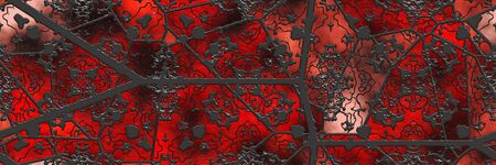 Stained glass wall. Art mosaic- tile glaze bathroom. Home architecture decor- abstract background. Geometric pattern- room interior. 3d illustrationの写真素材