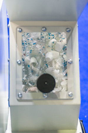 Moscow, Russia - January 29, 2019: International specialized exhibition of plastics and rubbers....