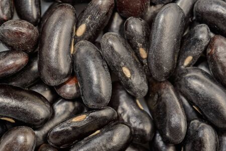 Pattern black beans close up for cookingの写真素材
